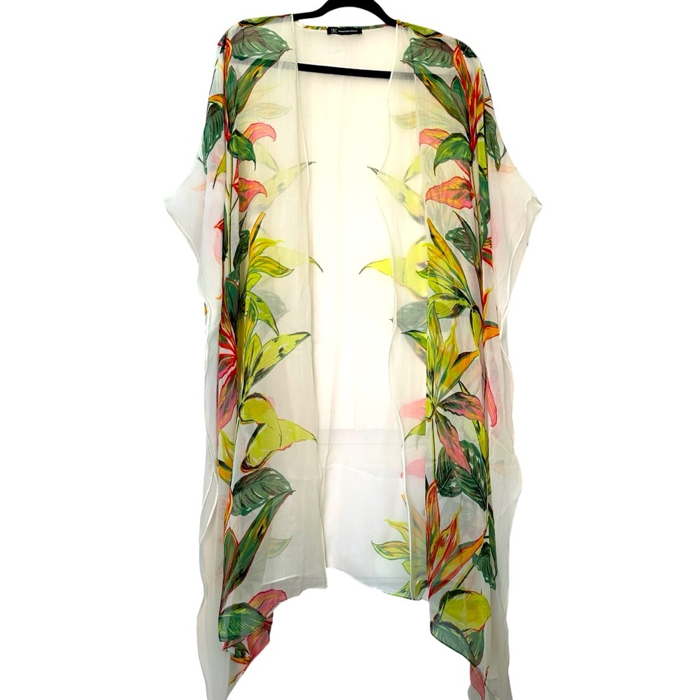 3/$30***INC Long Floral Kimono NWOT